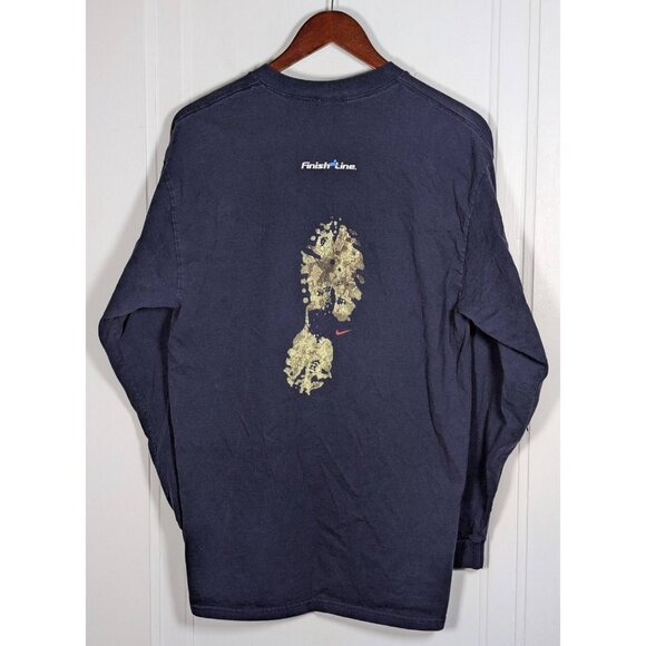 Vintage Nike Finish Line Enjoy The Weather Y2K VTG Long Sleeve T-Shirt Sz Large - Picture 1 of 3